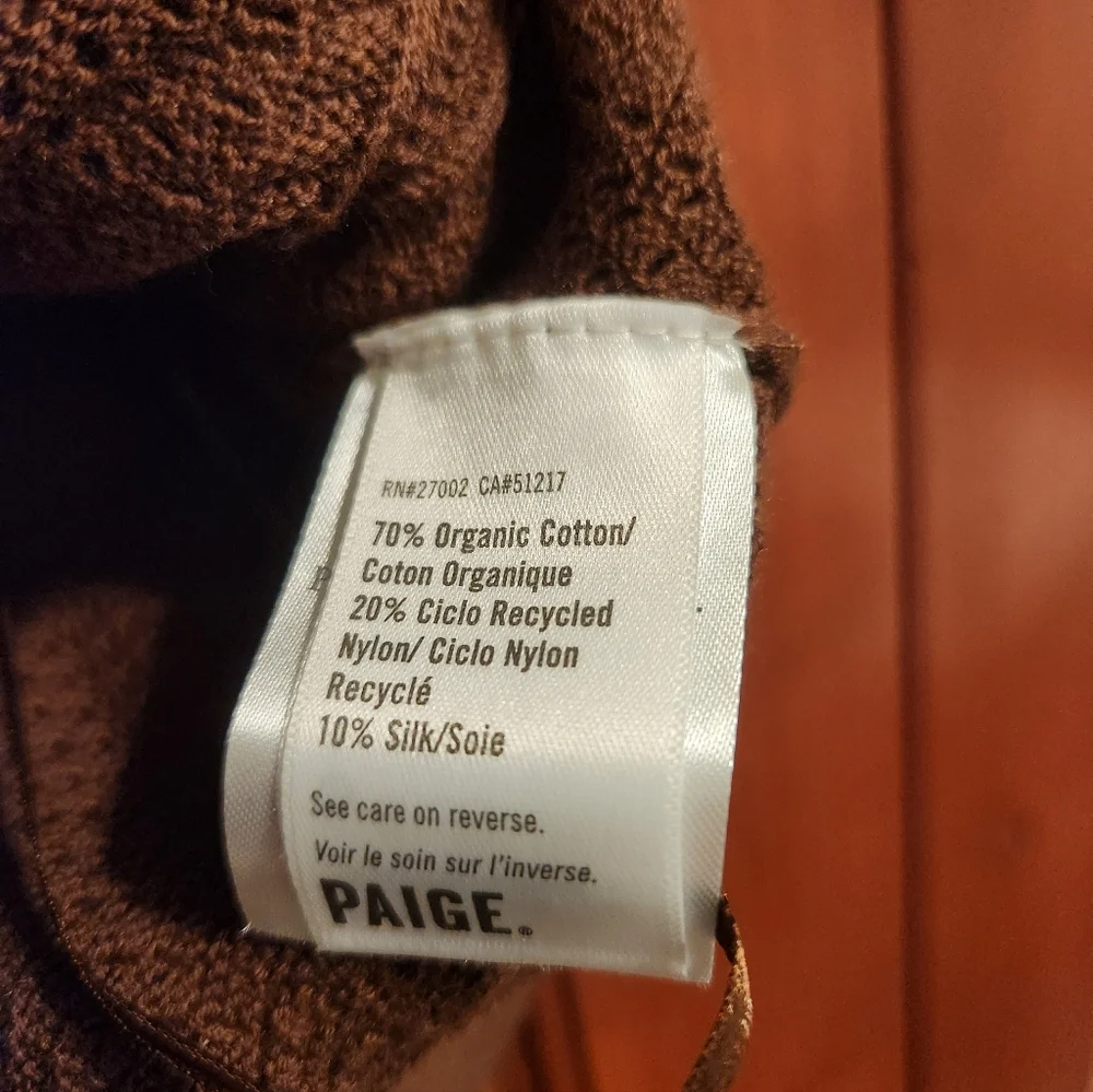 PAIGE Rossana Sweater Tank, Small, NWT - Picture 5 of 5